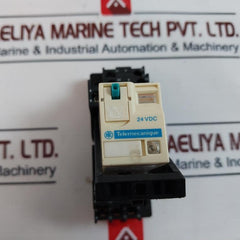 Telemecanique Rxm4ab2bd Relay With Rxze2m114 Socket