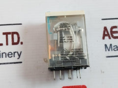 Telemecanique Rxm4ab2bd Relay With Rxze2m114 Socket