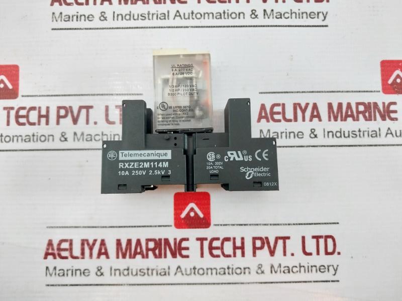 Telemecanique Rxze2M114M Relay Socket Base 10A 250V Iec 61810-1