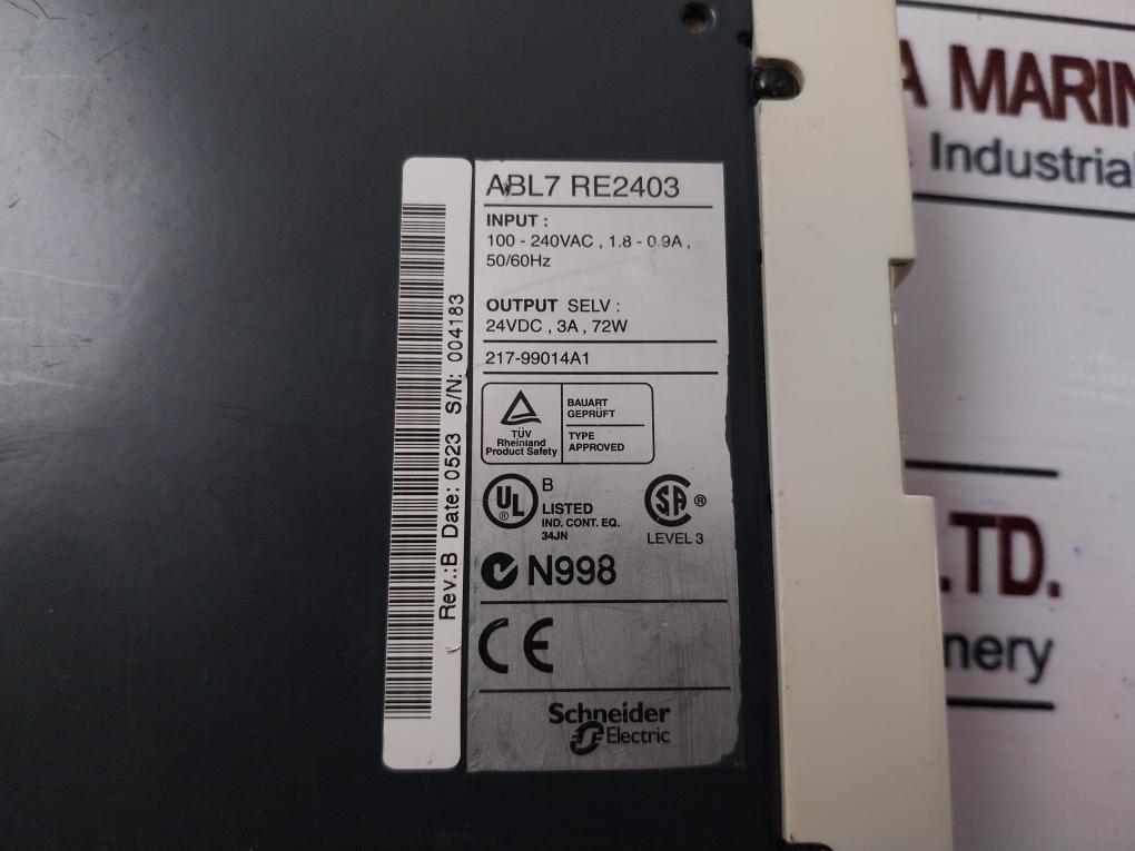 Telemecanique/Schneider Electric Abl7Re2403 Regulated Switch Power Supply