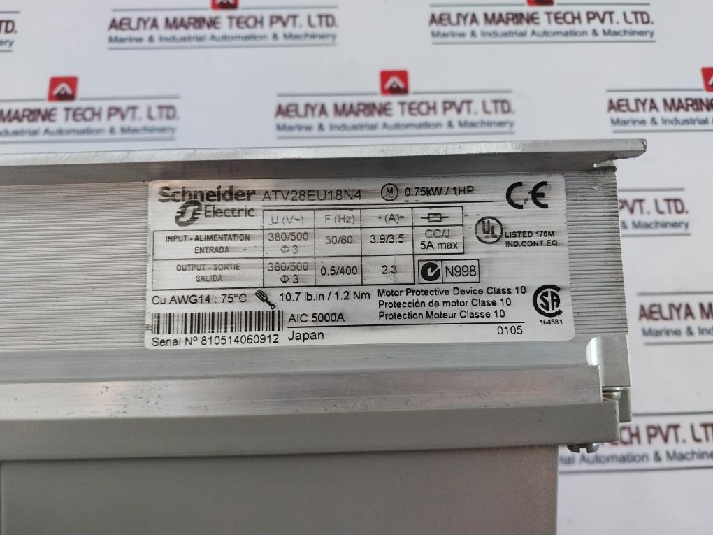 Telemecanique/Schneider Electric Altivar 28 Inverter Drive Atv28Eu18N4