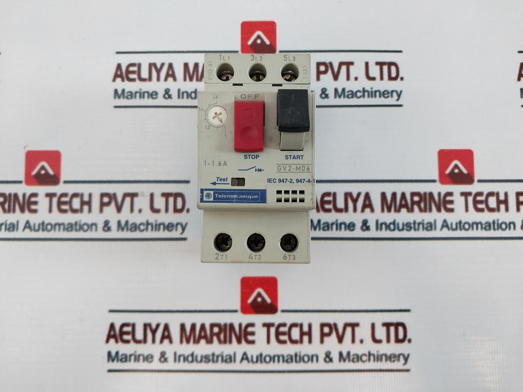 Telemecanique/ Schneider Electric Gv2-m06 Circuit Breaker 1-1,6A 690V 50/60Hz