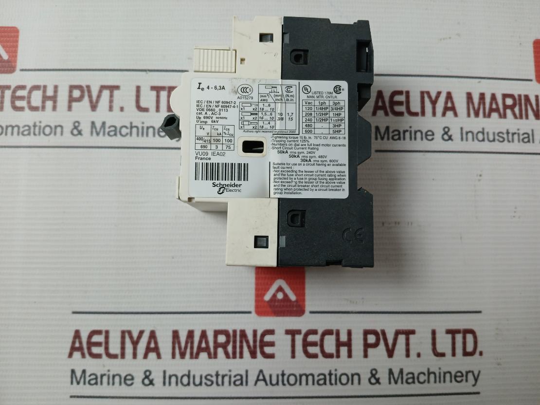 Telemecanique/Schneider Electric Gv2-rt10 Motor Circuit Breaker 690V 50/60Hz