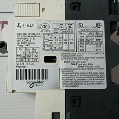 Telemecanique/Schneider Electric Gv2-rt10 Motor Circuit Breaker 690V 50/60Hz