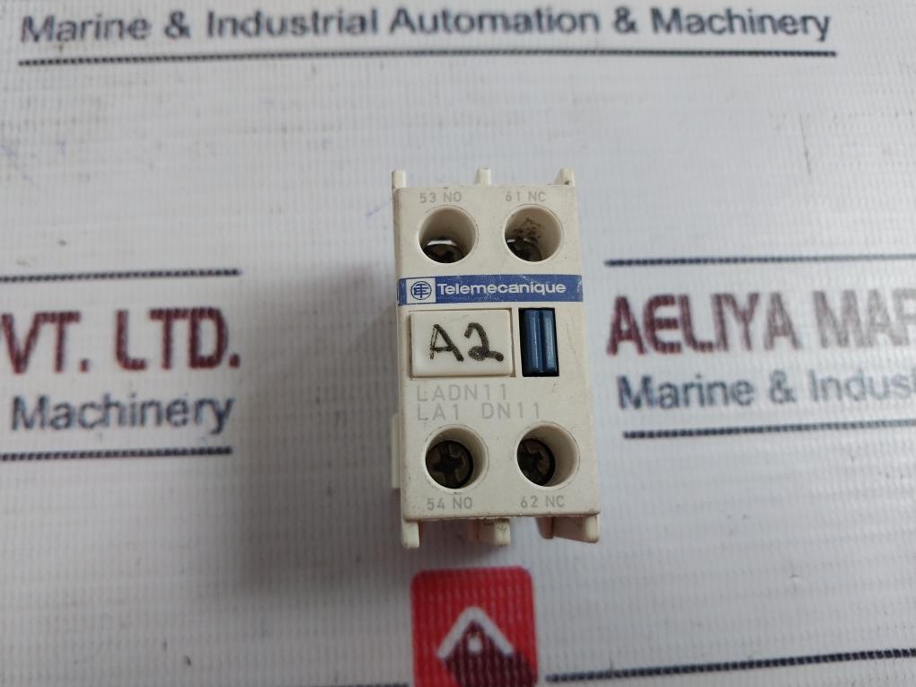 Lot of 2X Telemecanique LADN11 Auxiliary Contact Block 690V 10A