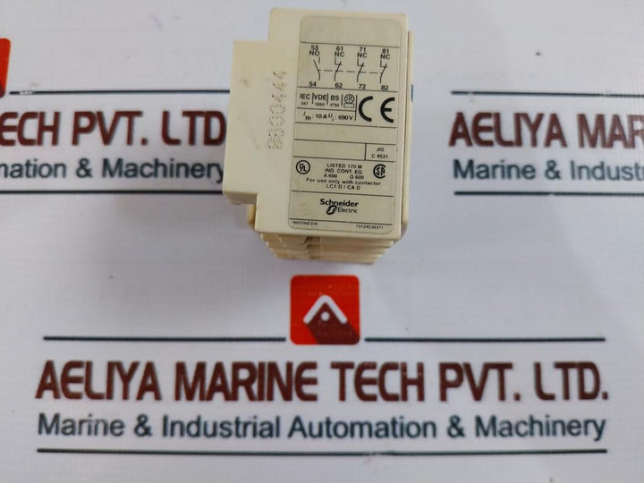 Telemecanique/Schneider Electric Ladn13 Auxiliary Contact Block 10A 690V