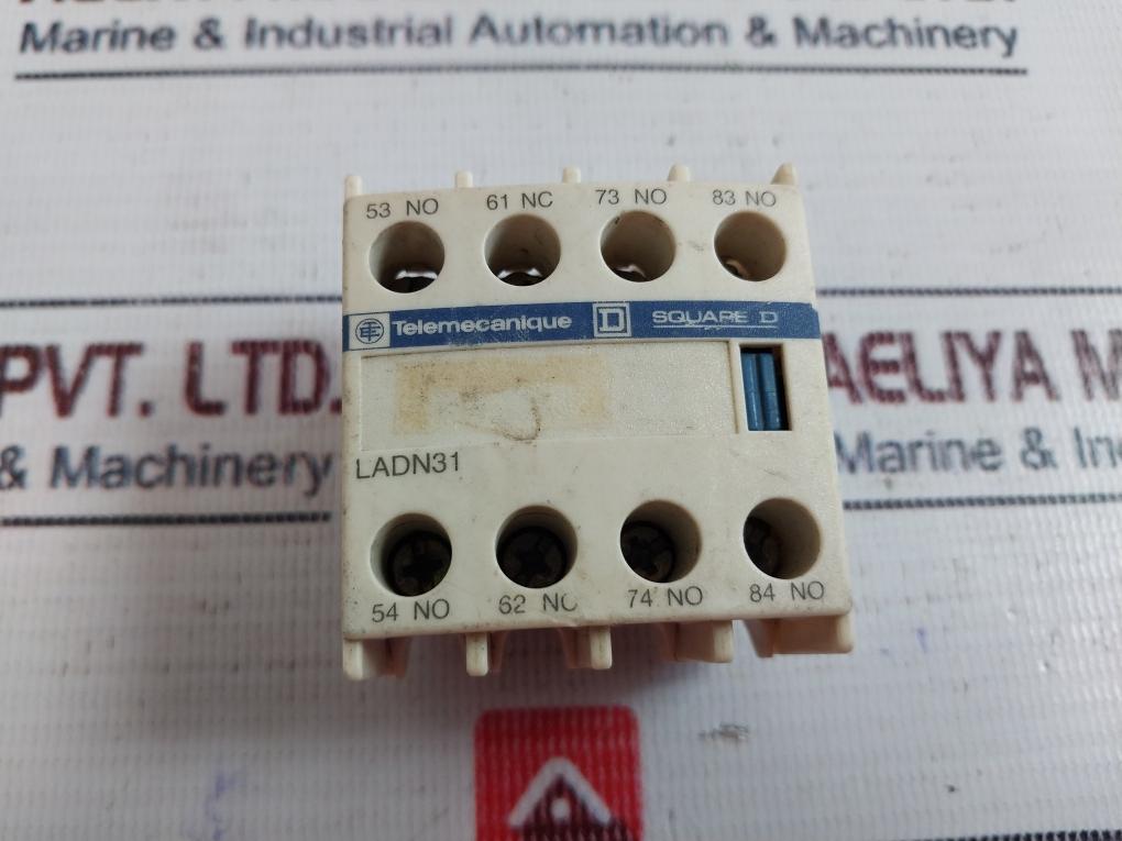 Lot of 2X Telemecanique/Schneider Electric LADN31 Auxiliary Contact Block 690V