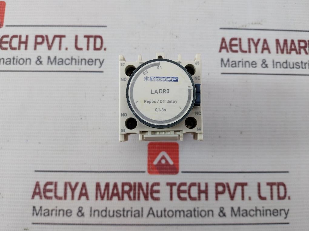 Telemecanique/Schneider Electric Ladr0 Repos/Off Delay Timer Block 24Vdc 10A
