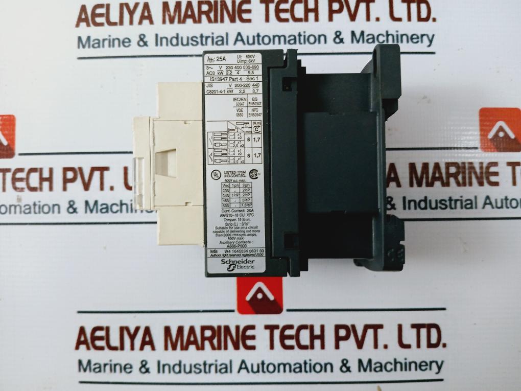 Telemecanique/Schneider Electric Lc1D09 Contactor 25A 690V 110V