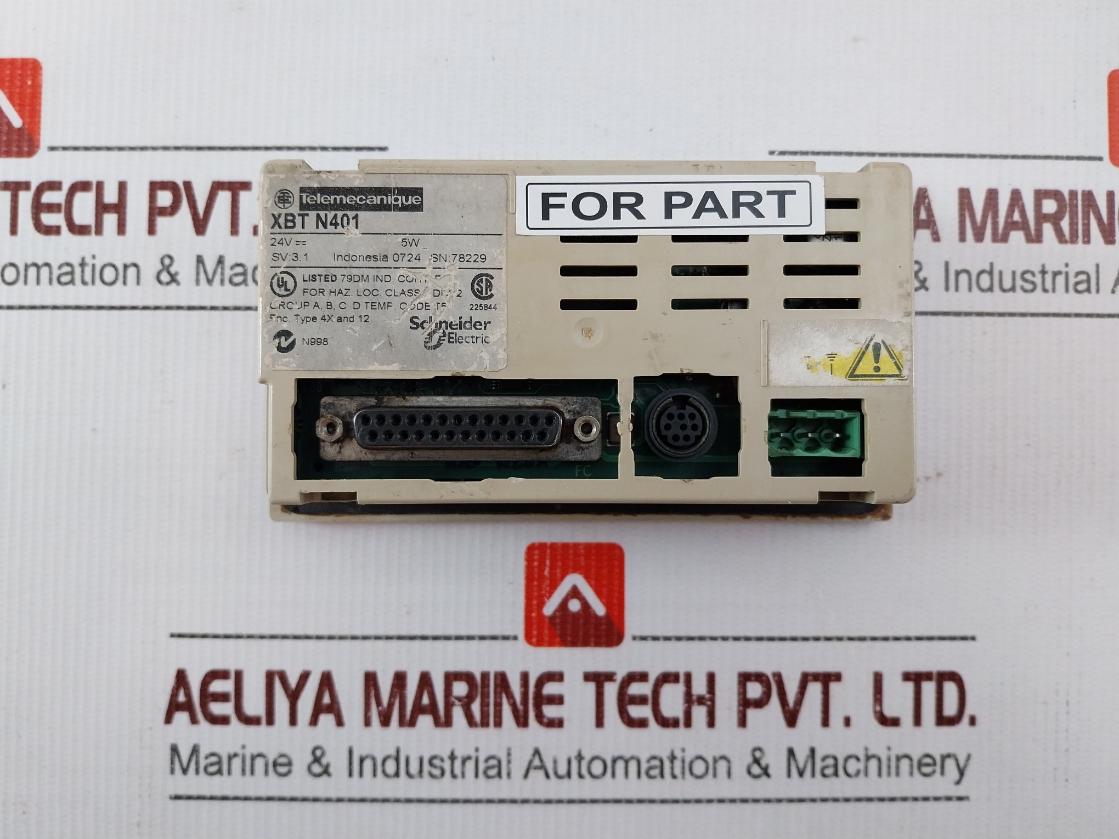 Telemecanique/Schneider Electric Xbt N401 Hmi Operator Panel 24V (Not Working)