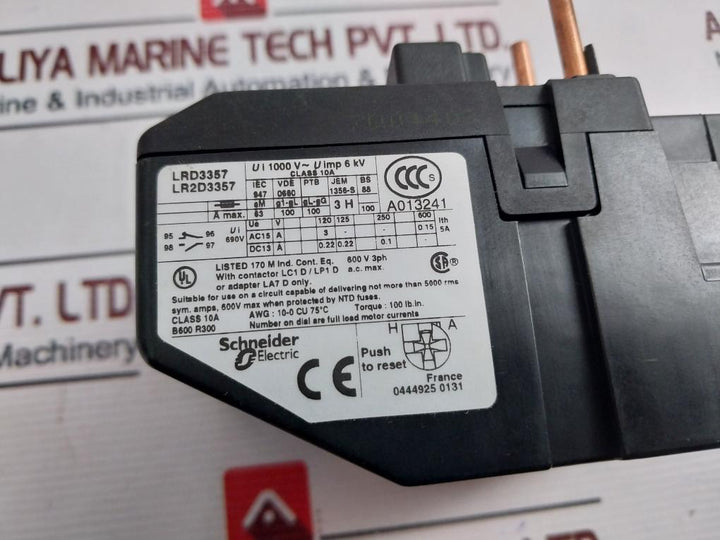 Telemecanique Square D Lrd33 Thermal Overload Relay 10A