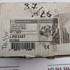 Telemecanique Square D Lrd33 Thermal Overload Relay 10A