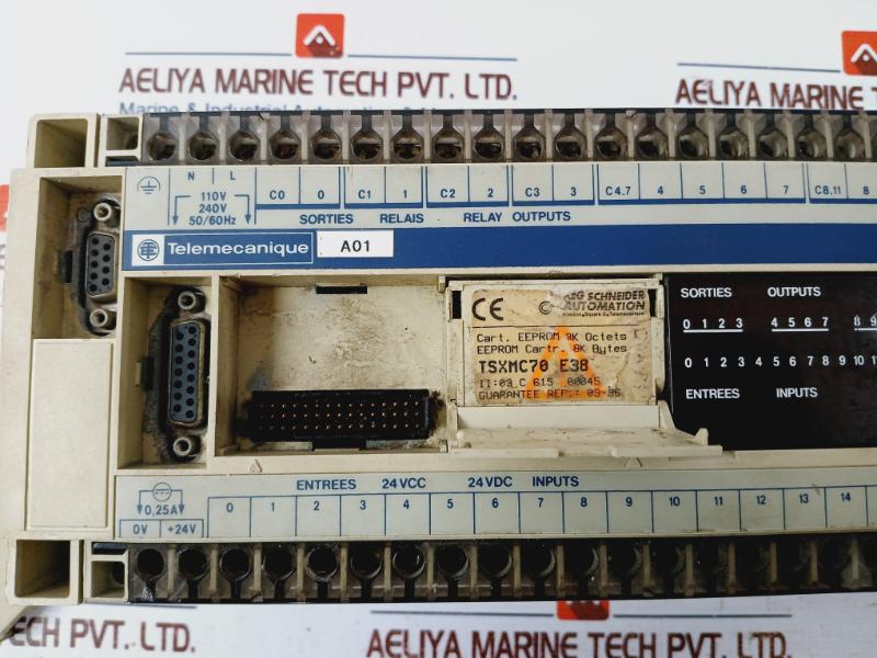 Telemecanique Tsx17-20 Plc Module Modicon Square D Programmable Logic Controller