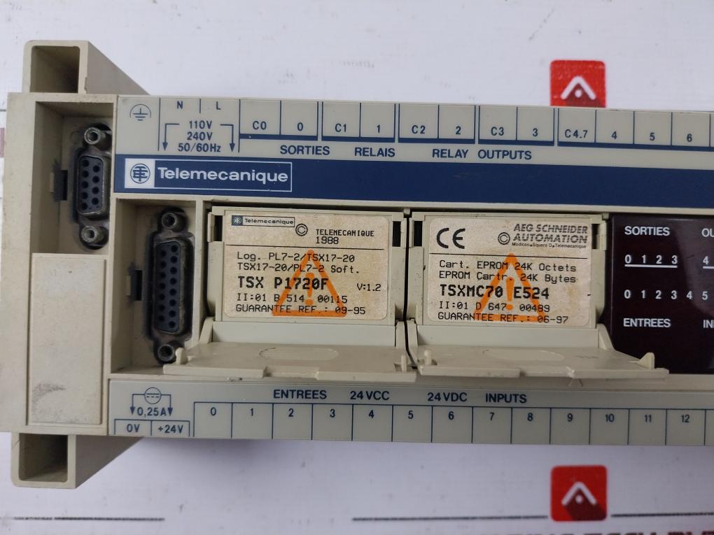 Telemecanique Tsx1723428 Control Unit Tsx17-20 Relay 120/240Vac, 50/60Hz