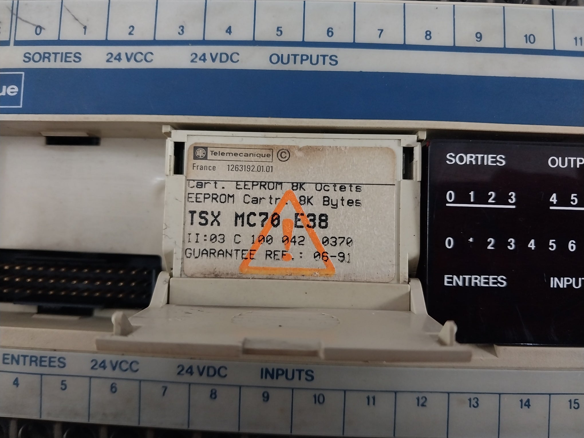 Telemecanique Tsx17 24012 Programmable Logic Controller 24Vdc