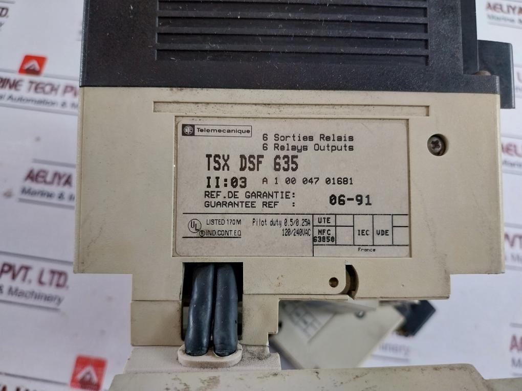 Telemecanique Tsx17 Programmable Logic Controller 6 Relay Output