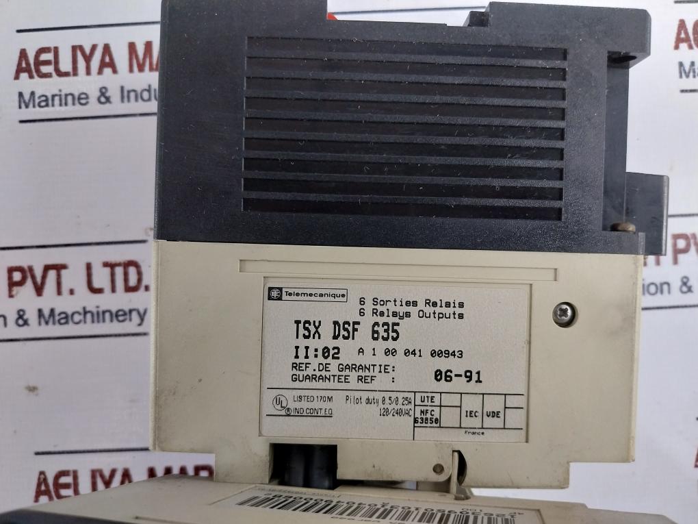 Telemecanique Tsx17 Programmable Logic Controller 6 Relay Output