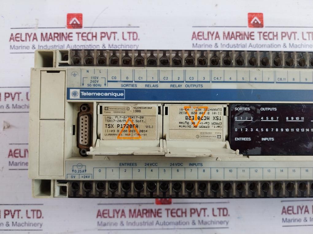 Telemecanique Tsx17 Programmable Logic Controller 6 Relay Output