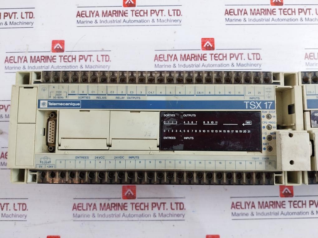 Telemecanique Tsx17 Programmable Logic Controller 6 Relay Output