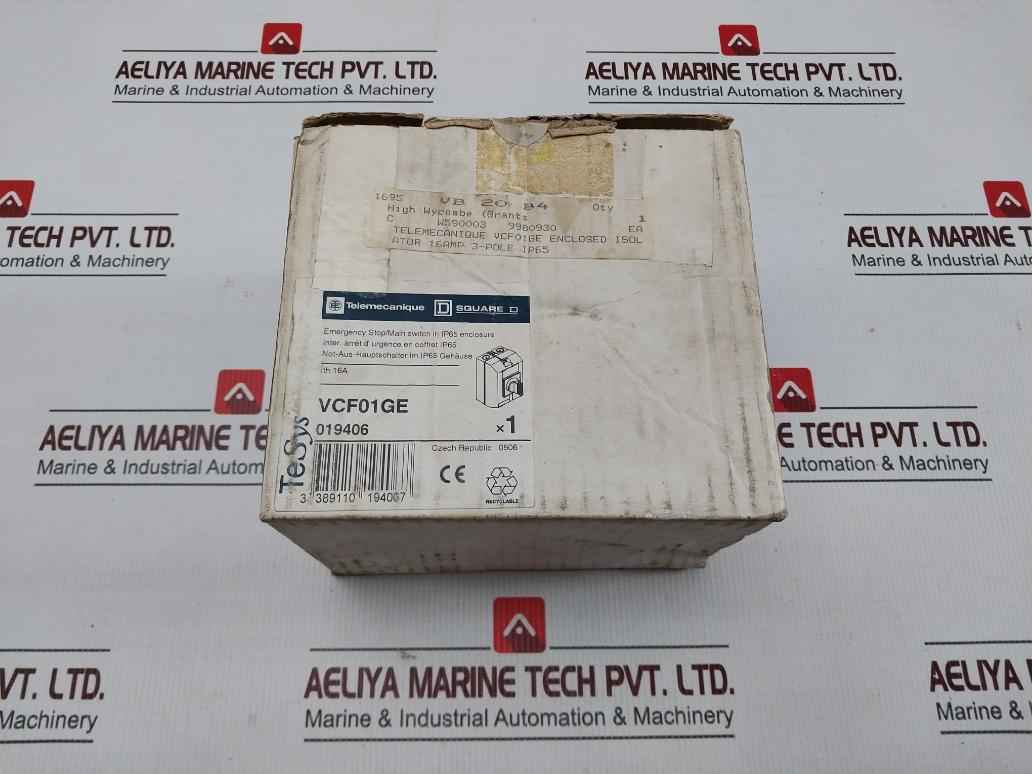 Telemecanique Vcf01ge Emergency Stop Enclosure 15412 01 A Square D