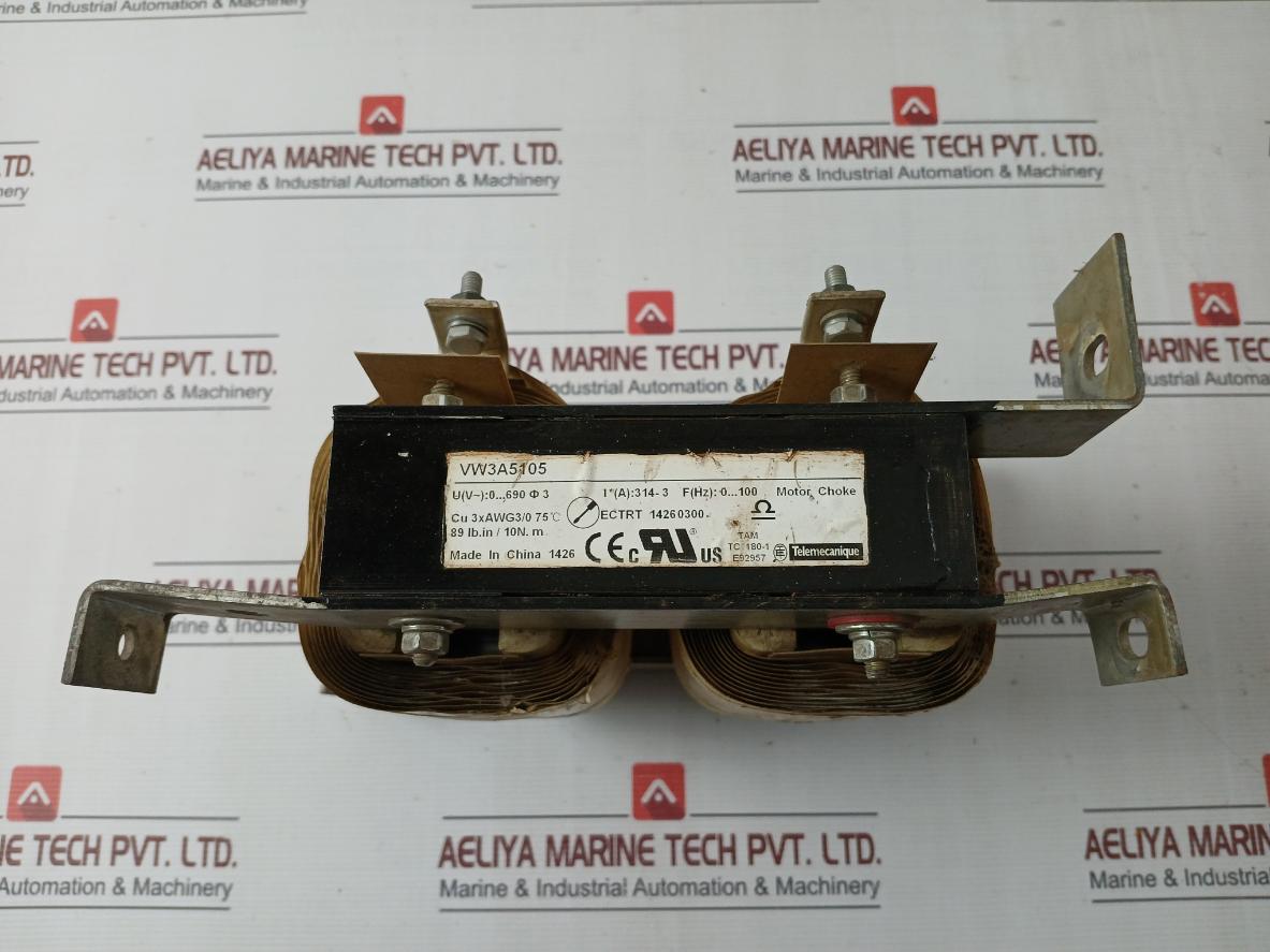 Telemecanique Vw3A5105 Motor Choke Cu 3Xawg 3/0 75C Tc180-1 E92957