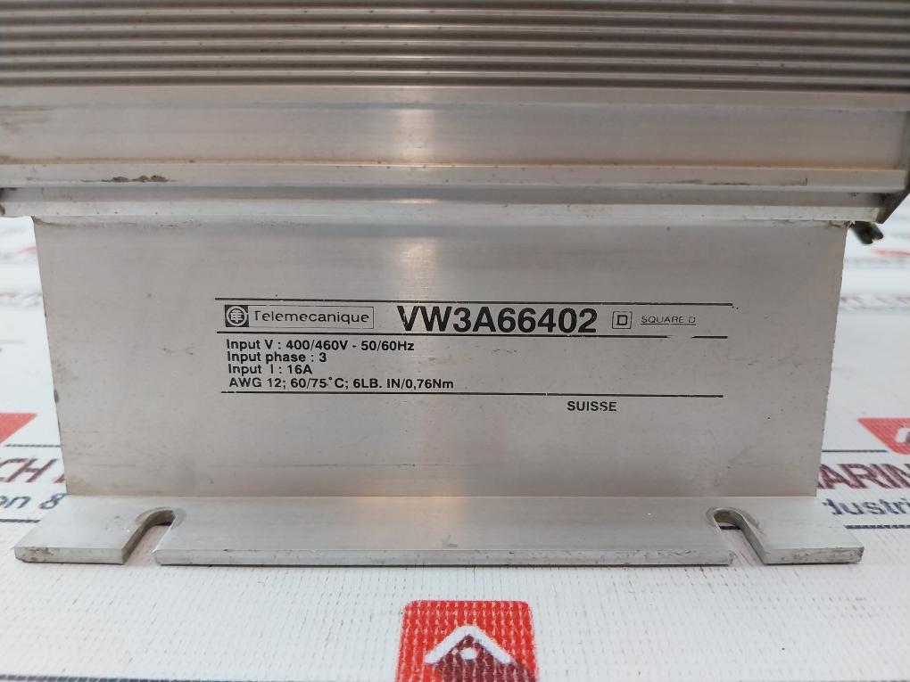 Telemecanique Vw3A66402 Line Filter 16A Converter Input 460 Vac 50/60Hz 3 Phase