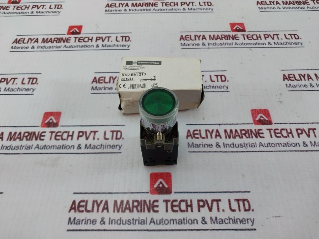 Telemecanique Xb2-bv1213 Led Round Green Pilot Light
