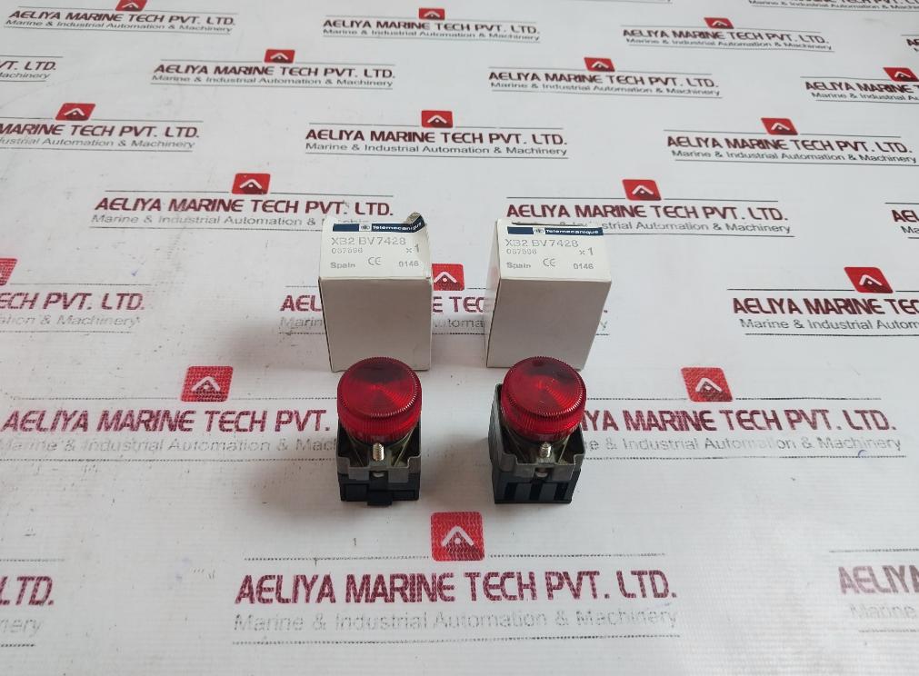 Telemecanique Xb2-bv7.28 Signalling Indicator Led Red, 28v
