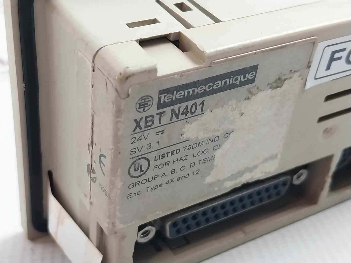 Telemecanique Xbt N401 Human Machine Interface Small Panel (not Working)