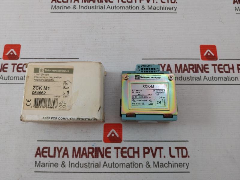 Telemecanique Xck-m Limit Switch 500V En 60 947.5.1 Ac15 240V 3A C705