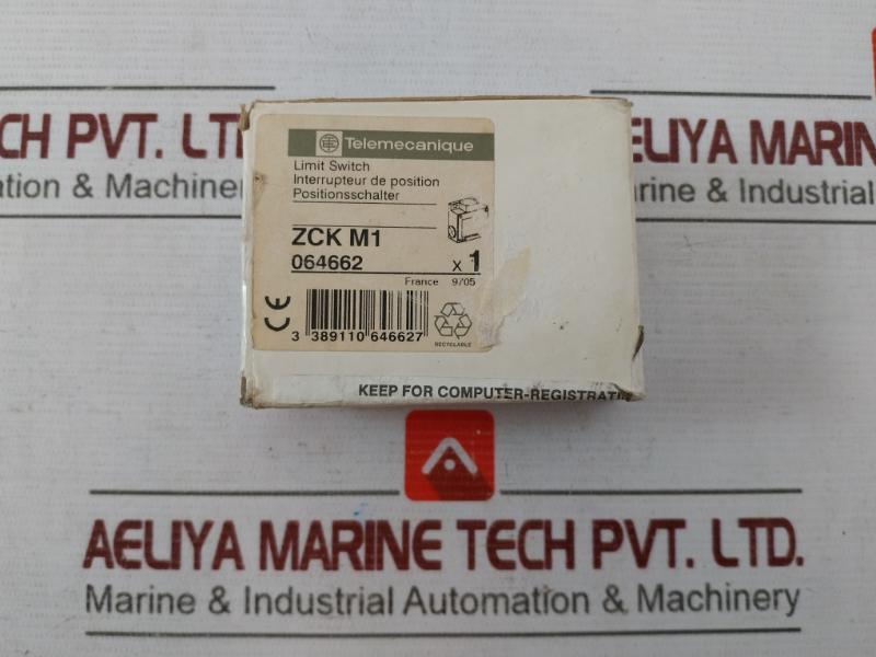 Telemecanique Xck-m Limit Switch 500V En 60 947.5.1 Ac15 240V 3A C705