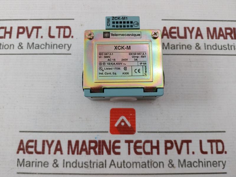 Telemecanique Xck-m Limit Switch 500V En 60 947.5.1 Ac15 240V 3A C705