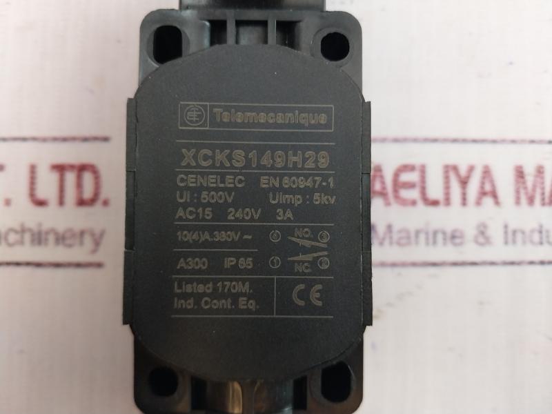 Telemecanique Xcks149H29 Limit Switch 240V 3A 10(4)A 380V Cenelec En60947-1