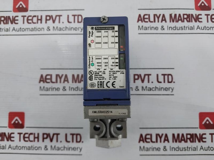 Telemecanique Xmlb300D2S14 Pressure Switch, 319-4350 Psi