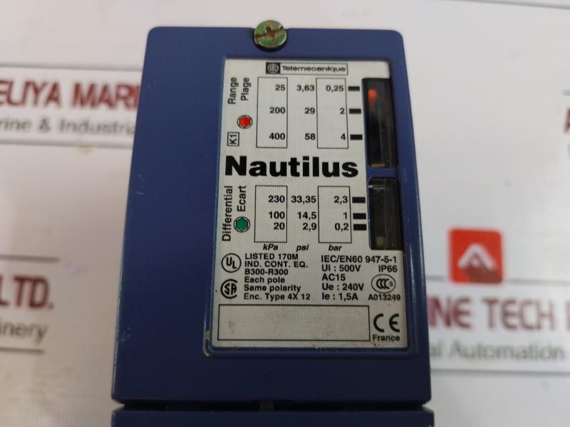 Telemecanique Xmlc004b2s11 Nautilus Pressure Switch,ip66, 25-400 Kpa Range