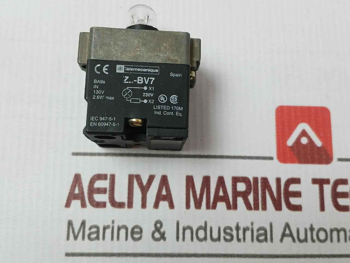 Telemecanique Z..-bv7 Body For Pilot Light 2,6W Max 230V