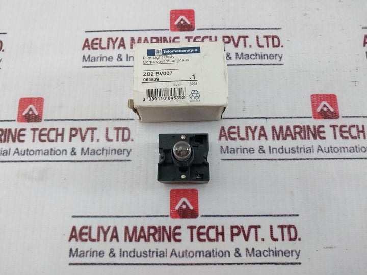 Telemecanique Zb2-bv007 Pilot Light Body For Front Mounting 130V 2.6W Max Ba9S