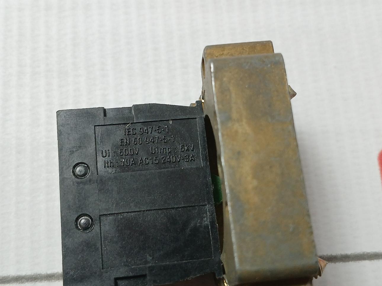 Telemecanique Zb2-bz101 Push Button Contact Block 10A 400Vac