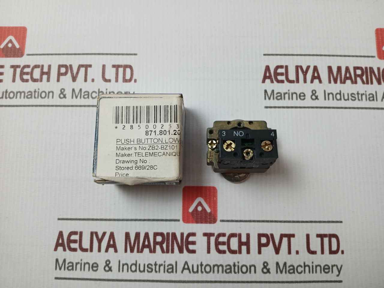 Telemecanique Zb2-bz101 Push Button Contact Block 10A 400Vac