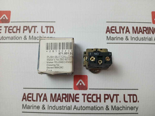 Telemecanique Zb2-bz101 Push Button Contact Block 10A 400Vac
