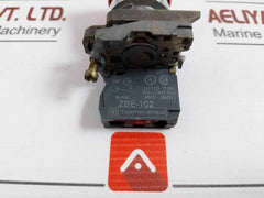 Telemecanique Zbe-102 Contact Block W/ Emergency Stop Button