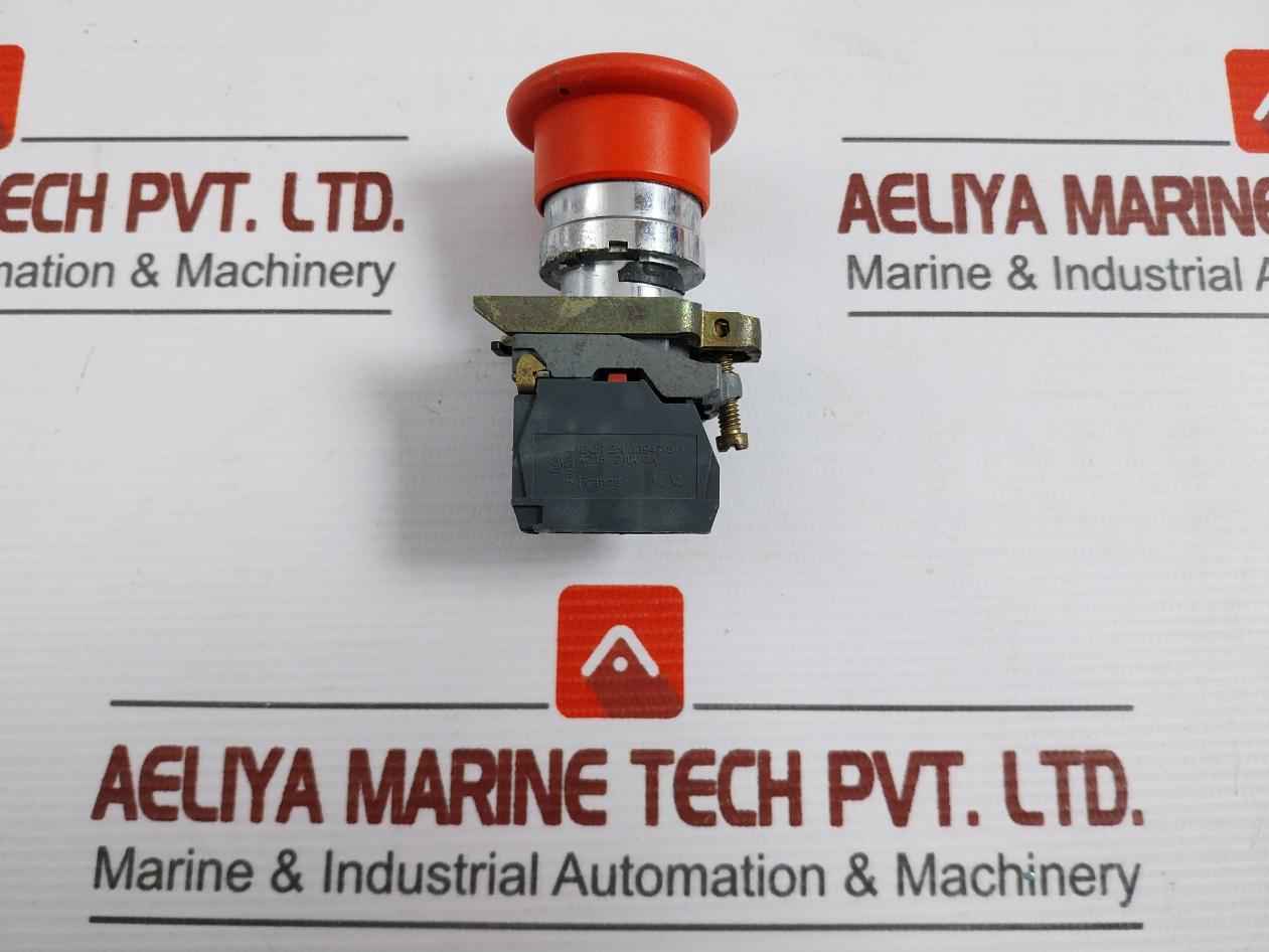 Telemecanique Zbe-102 Contact Block W/ Emergency Stop Button