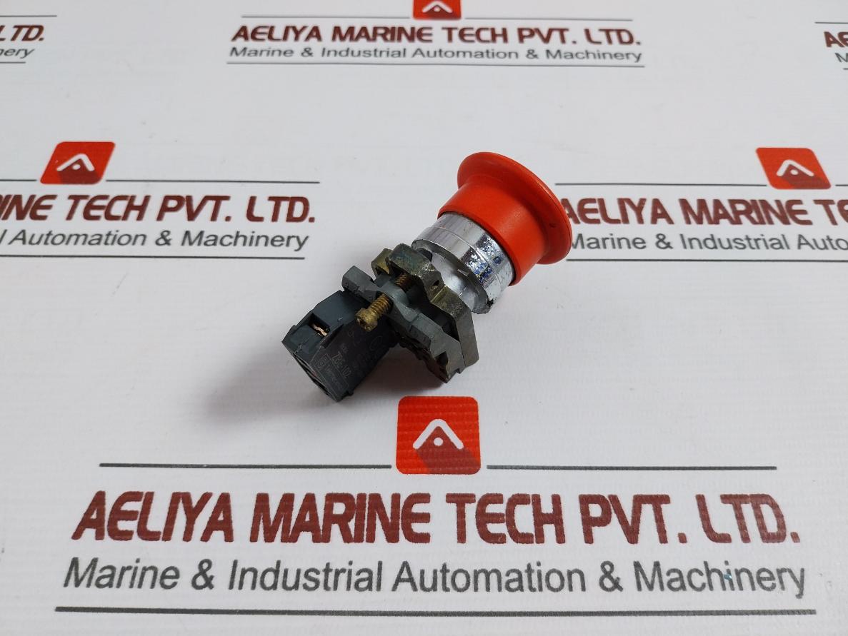 Telemecanique Zbe-102 Contact Block W/ Emergency Stop Button