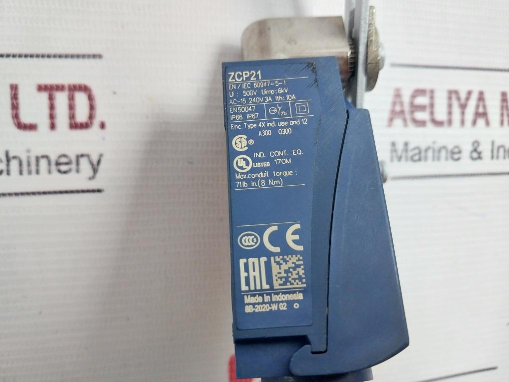 Telemecanique Zcp21 Limit Switch Ac-15 240V3A En50047 Ip67