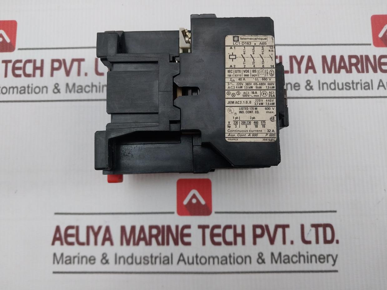 Telemecanique Lc1-d163•A65 Contactor 660V 40A 50-60Hz 358709 C