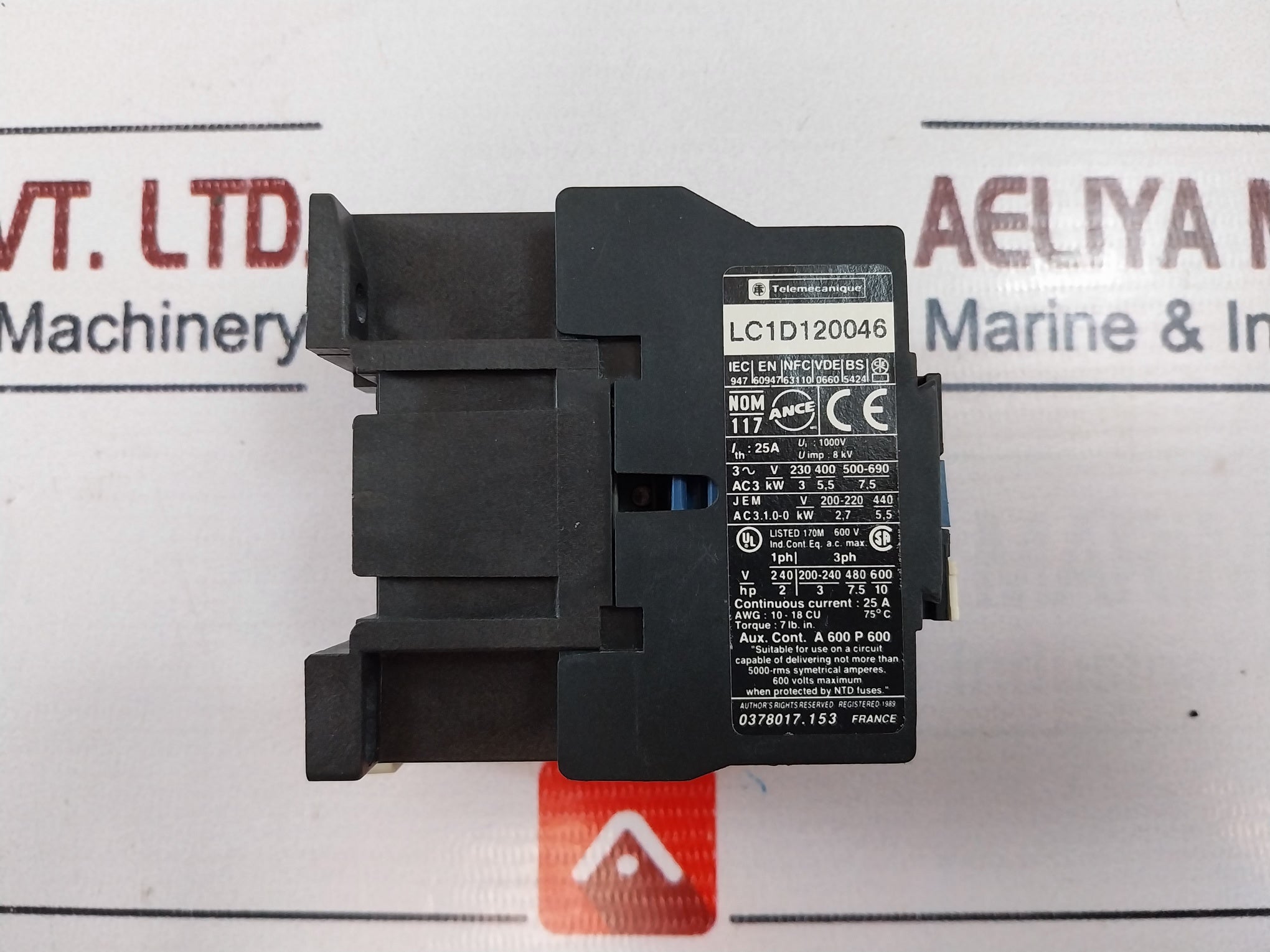 Telemecanique Lc1D120046 Contactor
