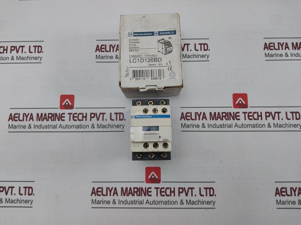 Telemecanique Lc1D126Bd 3 Pole Electromagnetic Contactor 690V