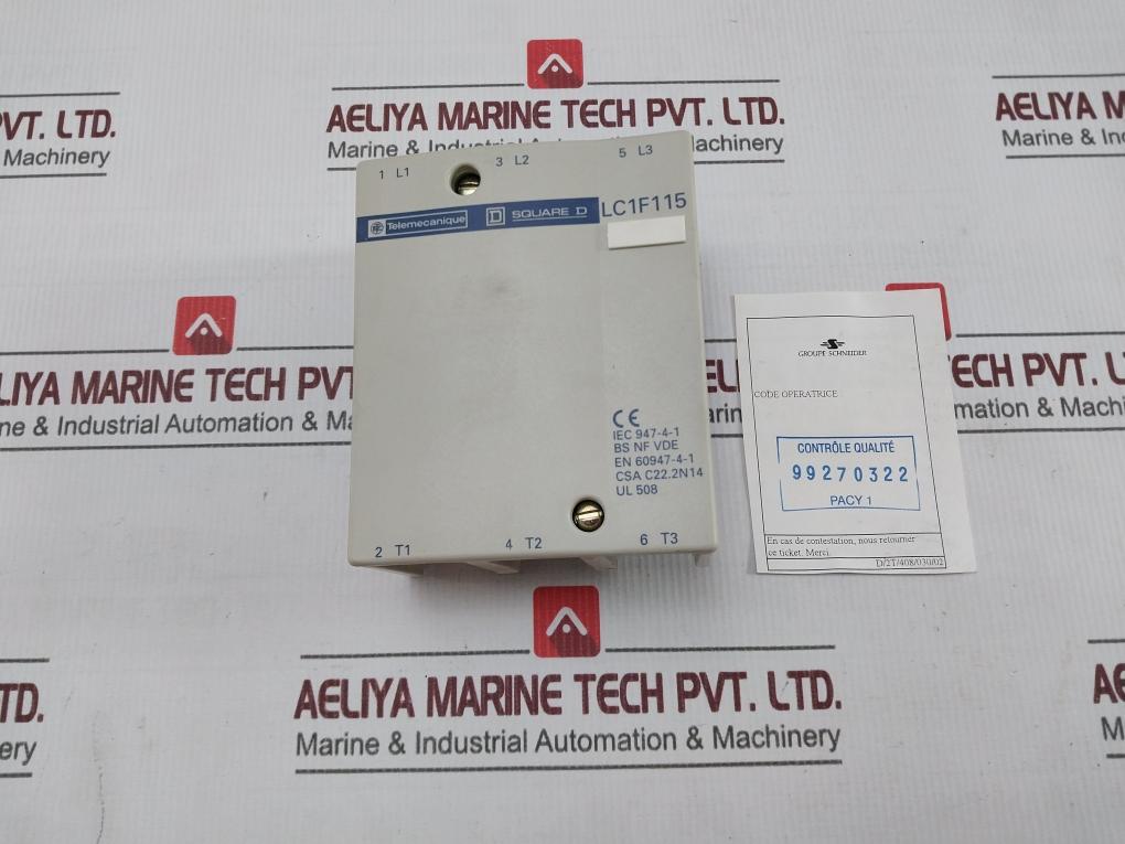 Telemecanique Lc1F115 Contactor En 60947-4-1 (Only Cover)