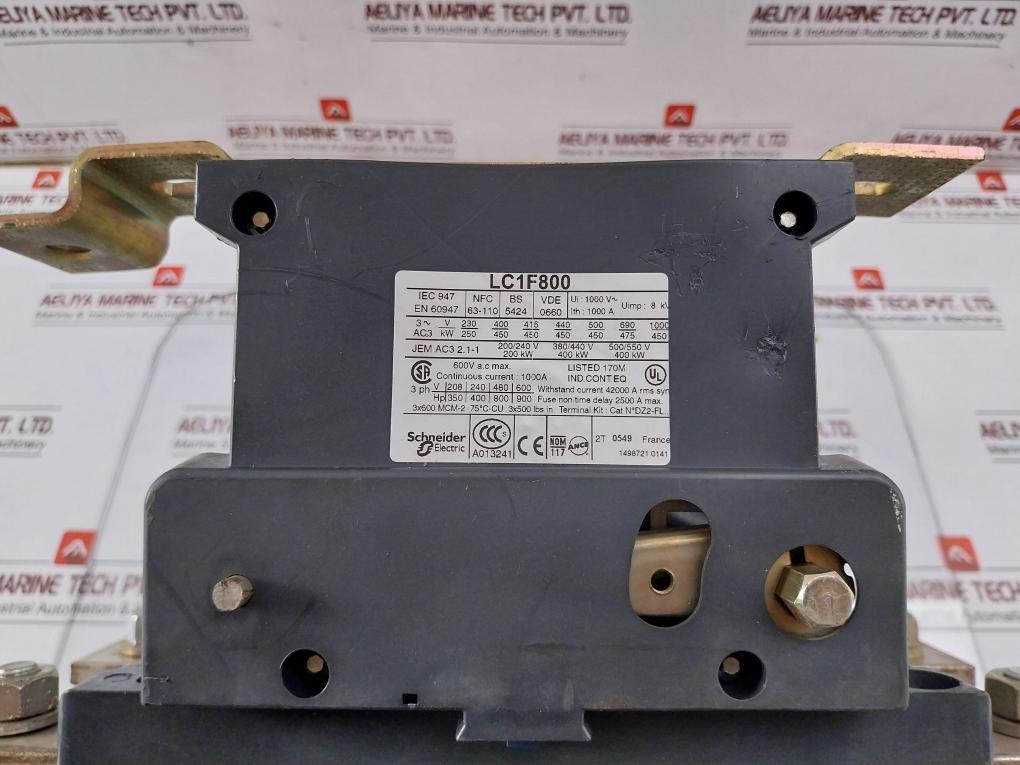 Telemecanique Lc1F800 3-phase Contactor 1000V Ac 1000A 8 Kv