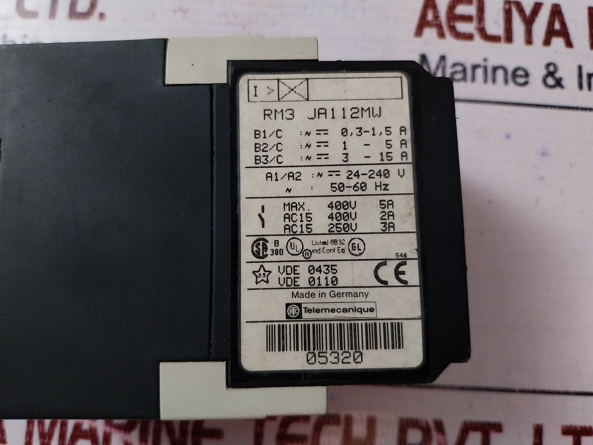 Telemecanique Rm3 Ja1 Programmable Relay 24-240 Vac